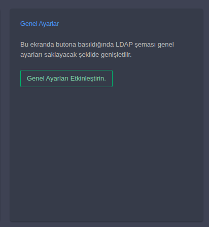 Genel Ayarlar İçin Şema Genişletme